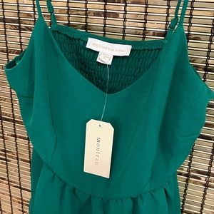 Monteau Los Angeles Green Tank Top—Size Medium